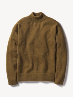Brown Anatomica  Mock Neck Sweater